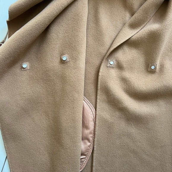 VINCE Drape Front Wool Coat - Picture 12 of 16